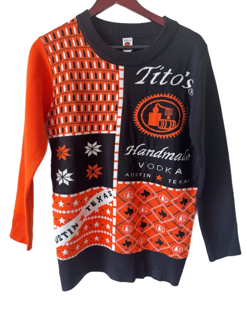 TITO’s HANDMADE Vodka Sweater Unisex Sz XS